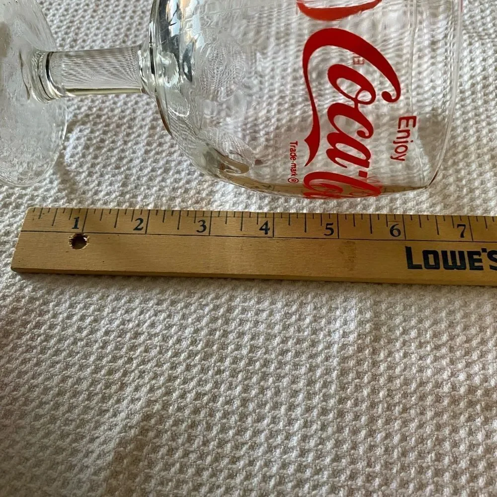 VINTAGE Coca-Cola Coke Heavy Glass Goblet